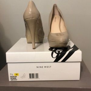 Nine West, Marina Taupe heels, size 7.5